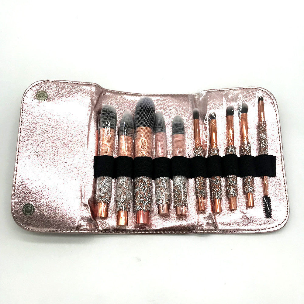 10 Diamond Handle Makeup Brushes - AESTHETIC CHANGES