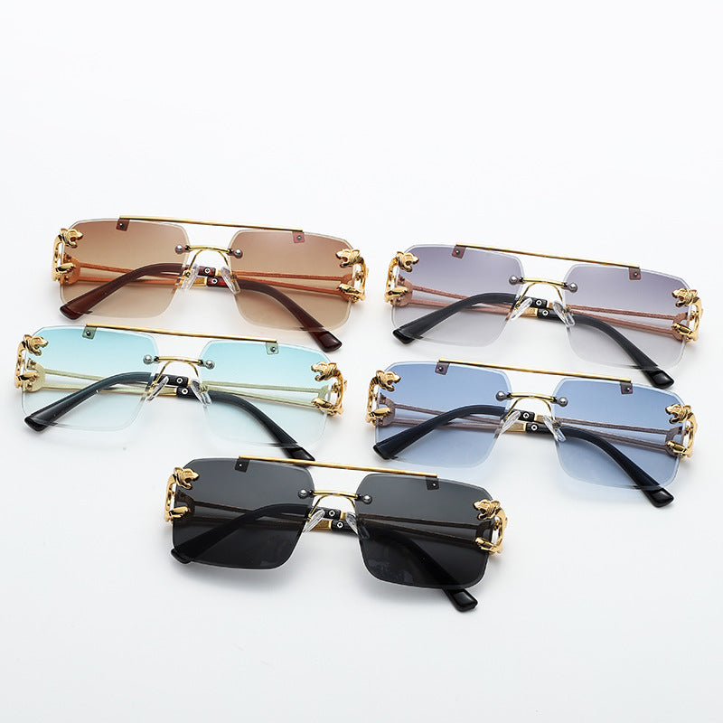 Double Beam Cut Edge Sunglasses - AESTHETIC CHANGES