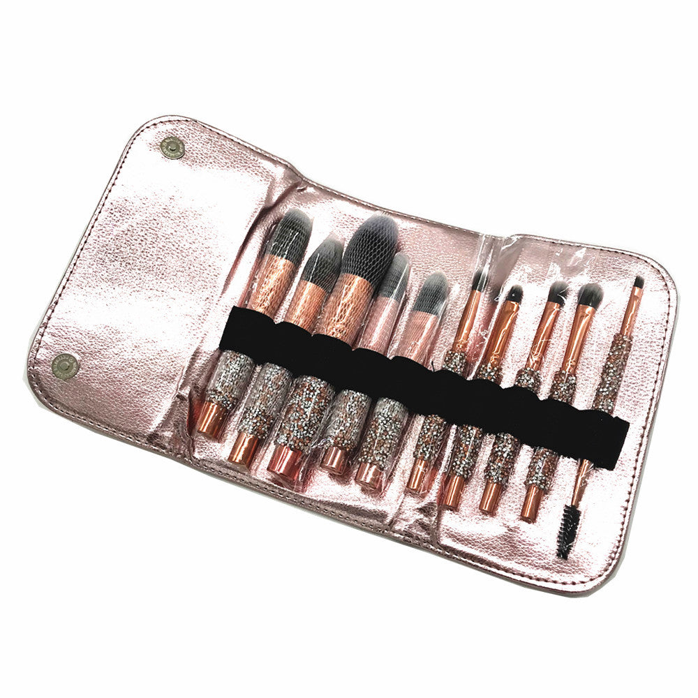 10 Diamond Handle Makeup Brushes - AESTHETIC CHANGES